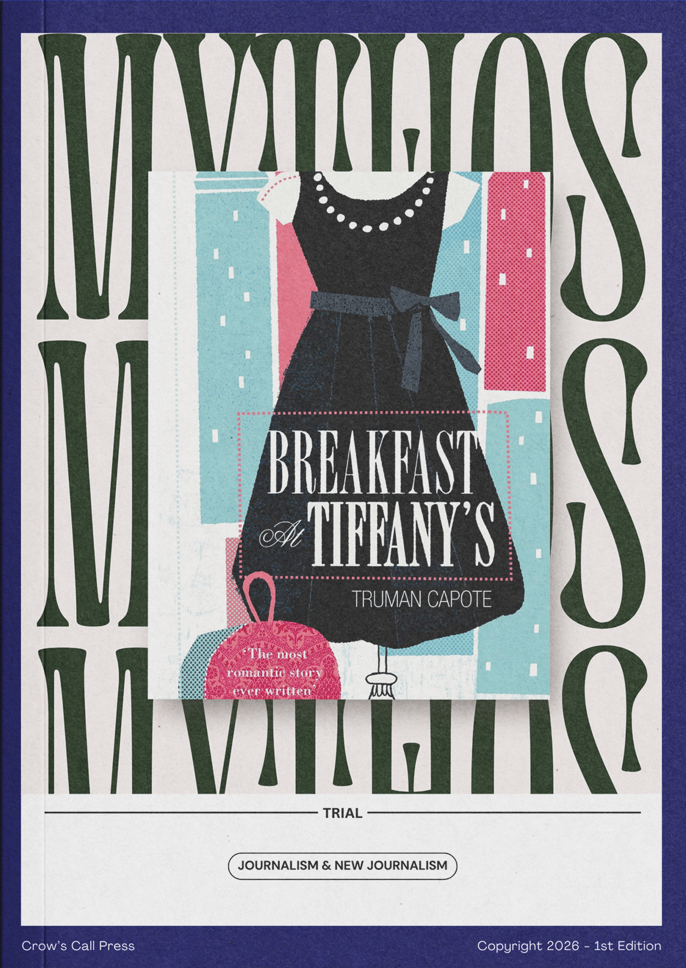 Crow's Call Press free trial workbook featuring Breakfast at Tiffany's